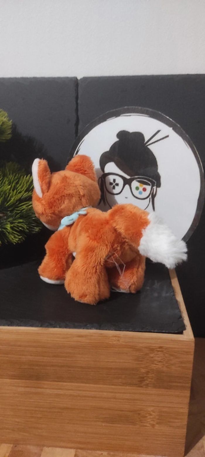 doudou peluche renard paprika kaloo roux orange bandana vert k 15 Cm Blanc - photo numéro 3