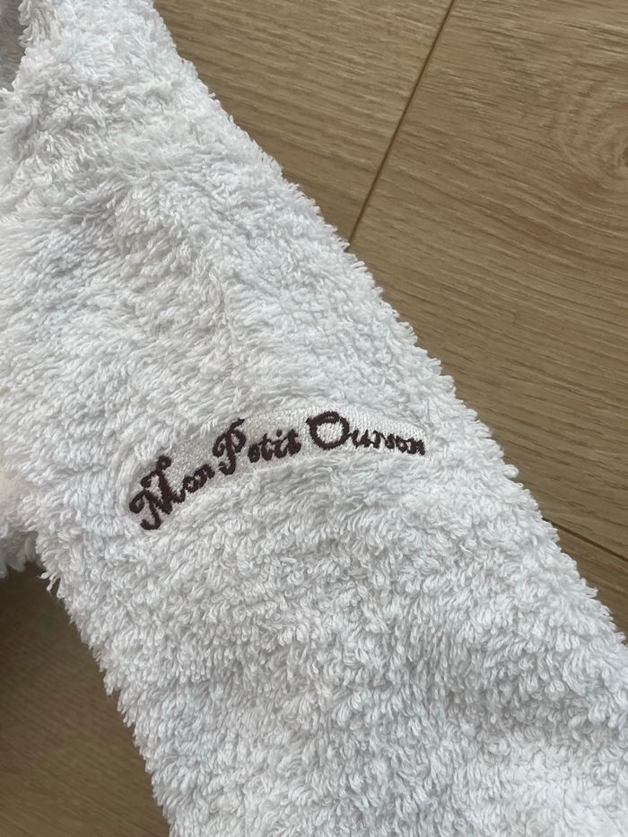 Peignoir Carré blanc ourson 2 ans - photo numéro 5