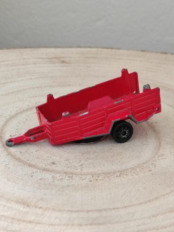Majorette petite remorque rouge