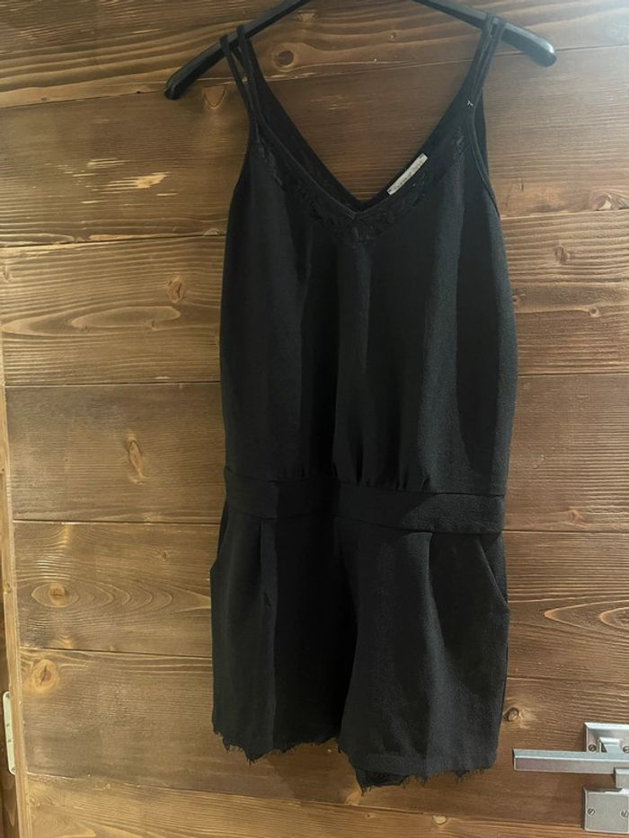 Combishort noir avec dentelle