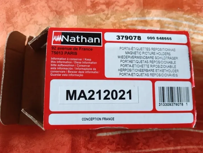 Porte étiquettes repositionnables Nathan