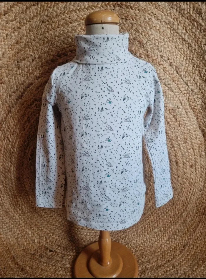 Lot de 2 hauts à manches et col rouler fille du pareil au même et tex 3 ans - photo numéro 7