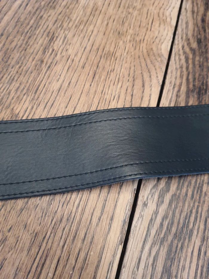 Jolie Ceinture noire cuir 1906 by Blue Star 100cm - photo numéro 16