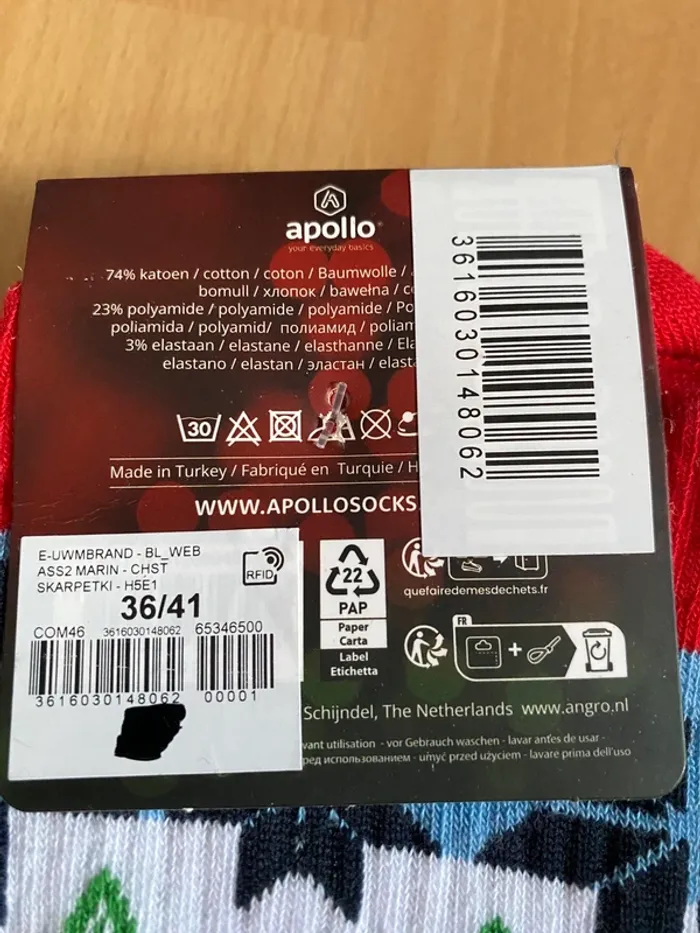 Lot de 2 paires de chaussettes de Noël Taille 36/41 - photo numéro 4