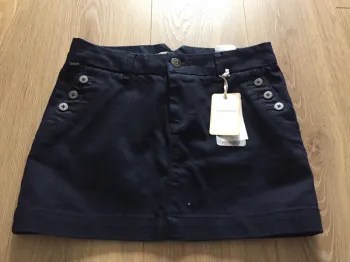 Jupe en jean bleu marine
