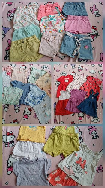 Lots vêtements fille 18 mois été