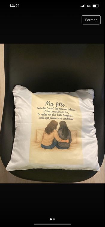 Coussin ma fille