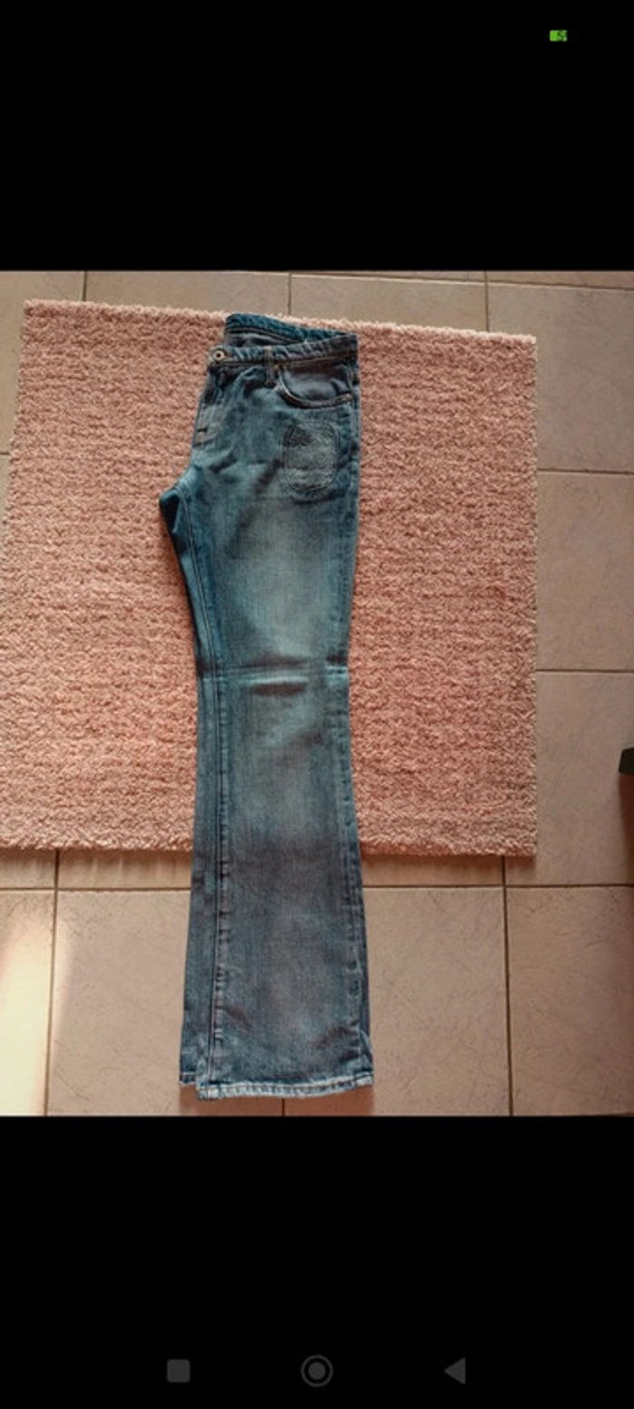 Jeans patte deph/FLARE - bleu ciel - taille 40 - neuf - photo numéro 5