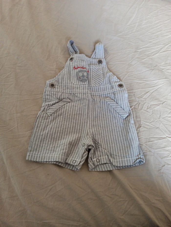 Salopette short 6 mois