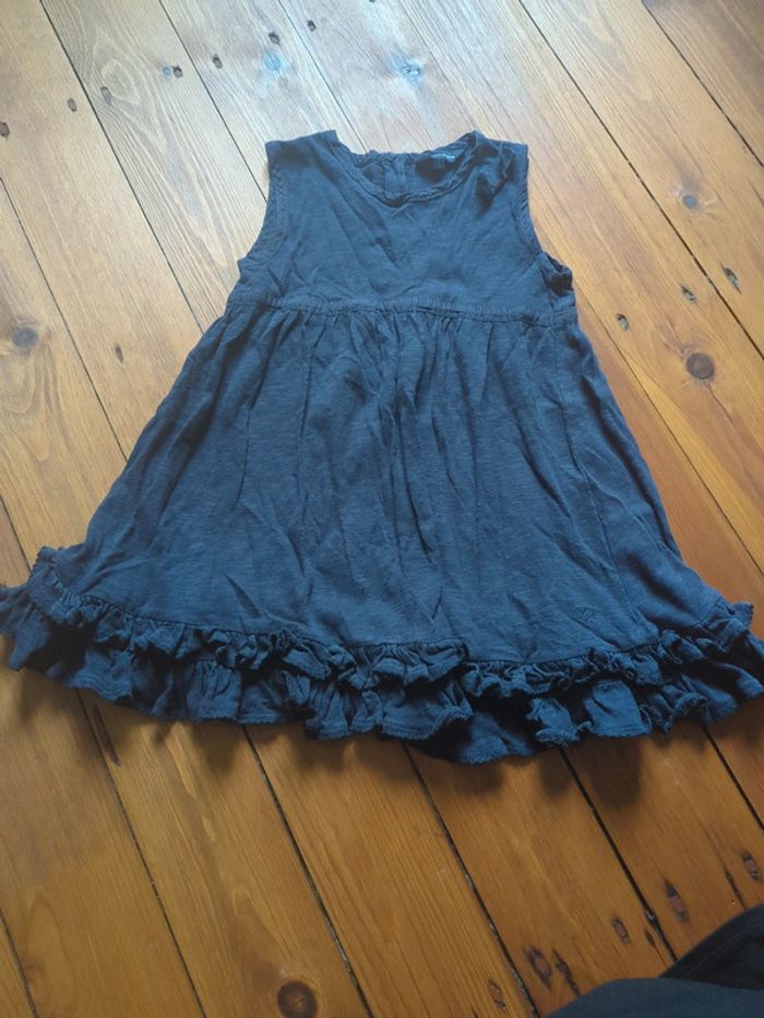 Robe bleu marine volants froufrous 3 ans Tommy Hilfiger