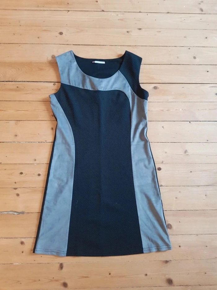 Robe bi matière du plaisir à la mode