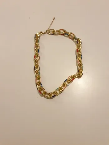 Collier chaîne couleur or