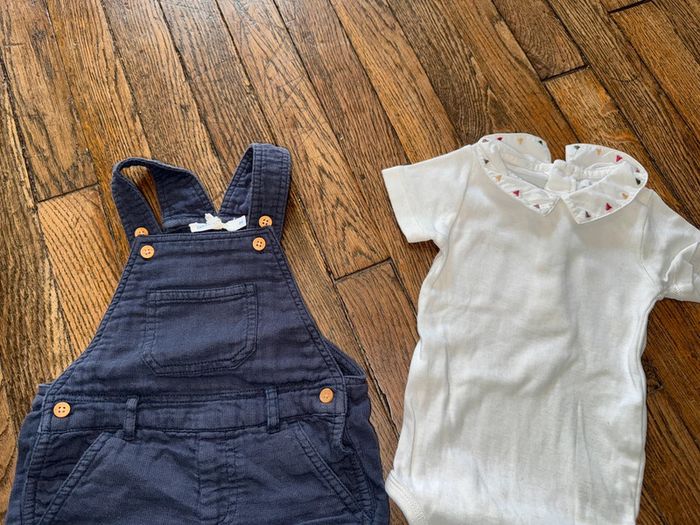 Salopette et body Bout’chou 6 mois - photo numéro 2