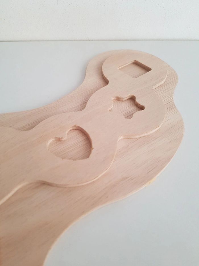 Puzzle en bois à emboîtement chenille des formes et couleurs - photo numéro 10