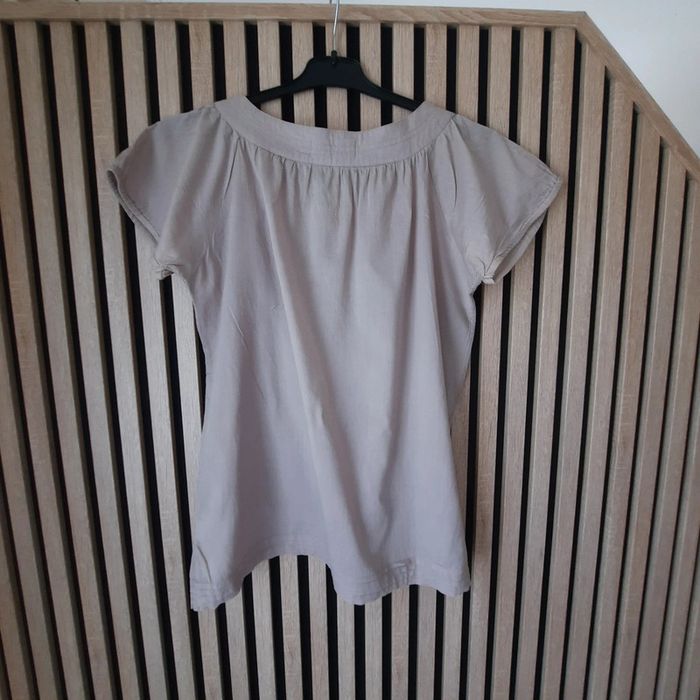 JBlouse bohème fluide coton gris clair T 36/38 Too Kataï - photo numéro 5
