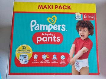 Couches Pampers Baby-dry pants taille 6