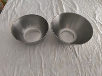 Lot bols en inox