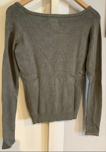 Pull femme kaki