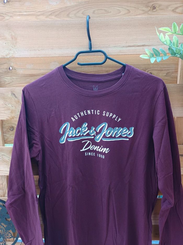 T-shirt manches longues Jack & Jones 16 ans - photo numéro 2