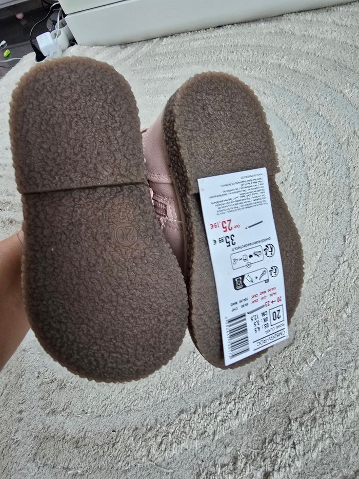 Bottine rose et dore - photo numéro 3