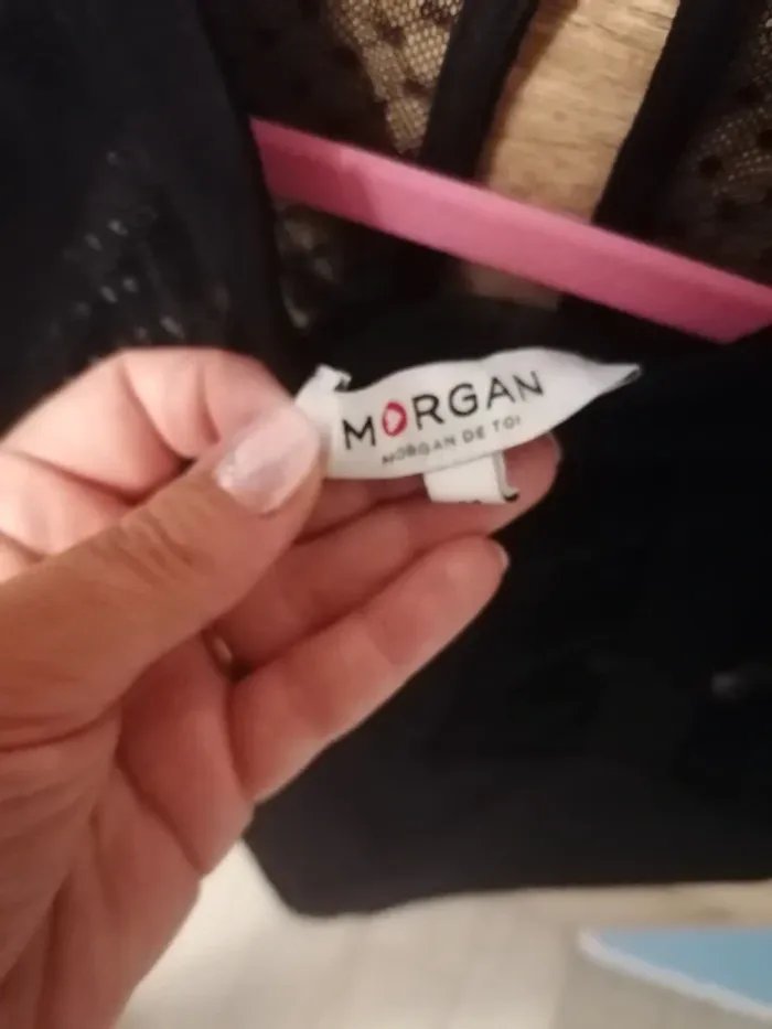Haut noir Morgan en dentelle taille M - photo numéro 19