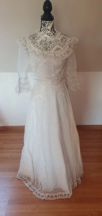 Robe de mariée vintage manches 3/4
