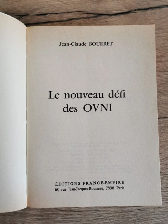 Le nouveau défi des O.V.N.I - Jean Claude Bourret - photo numéro 3