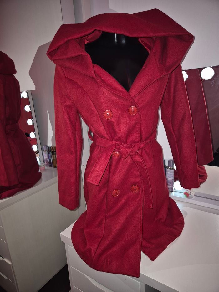 Manteau élégant rouge - photo numéro 10