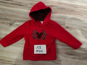Polaire zippée Disney Mickey 18 mois