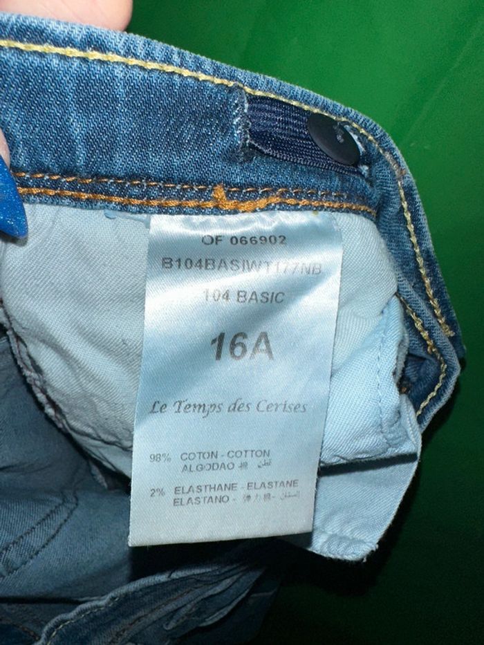 Jean japan rag 16 ans bleu - photo numéro 6