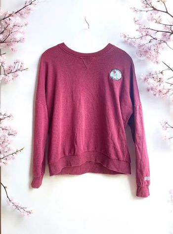 🎀Pull femme rouge bordeaux 100% coton taille S🎀