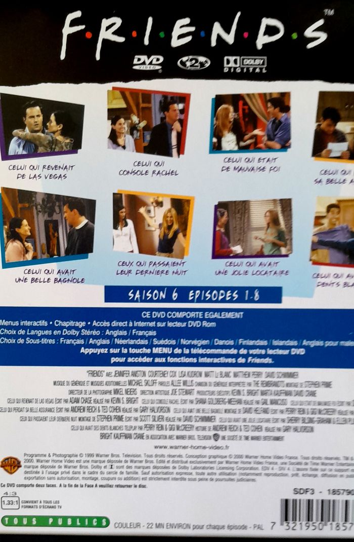 coffret dvd saison 6 Friends - photo numéro 2