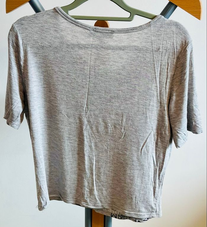 T-shirt gris chiné Vert de Rage - Taille S/36 - Très bon état - photo numéro 4