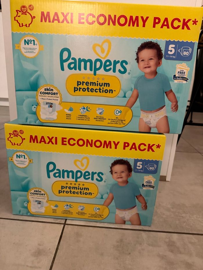 Couches Pampers premium protection taille 5