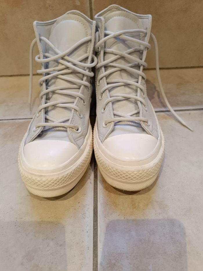 Baskets converse all star bleu ciel taille 38 - photo numéro 2