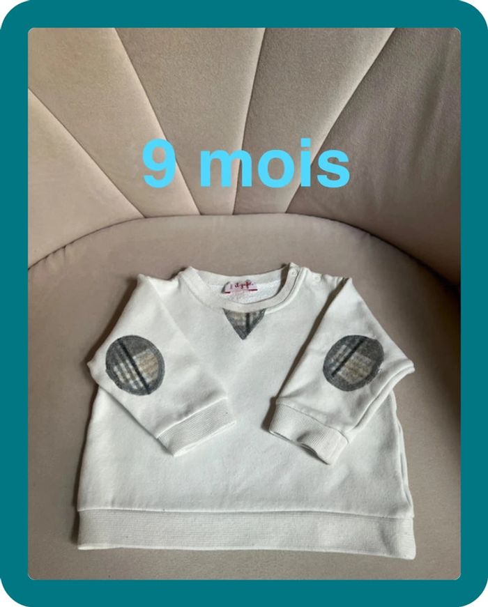 Sweat-shirt coton gratté très doux 9 mois - Il Gufo