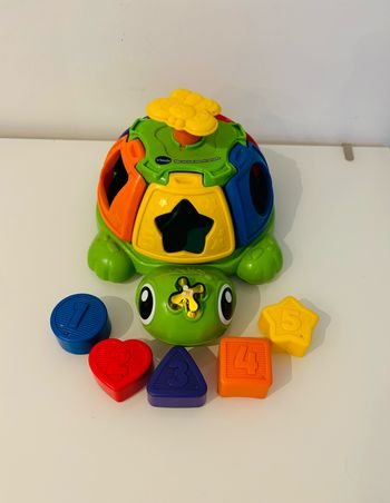 Ma tortue tourni formes 12-36 mois trieur de formes interactif jouet d’éveil +50 phrases chansons et sons apprentissage nombres couleurs formes motricité fine coordination oeil/main lot SOP77