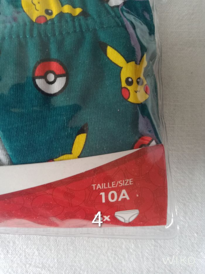 Pochette de 4 slips Pokémon 10 ans - photo numéro 2