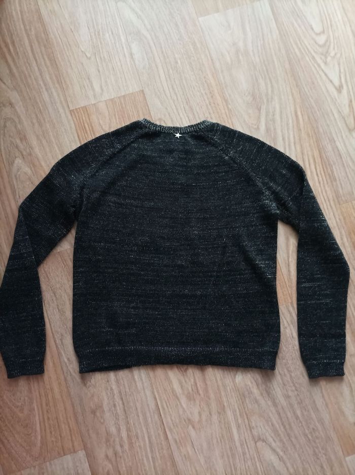 Pull gris pailleté - photo numéro 2