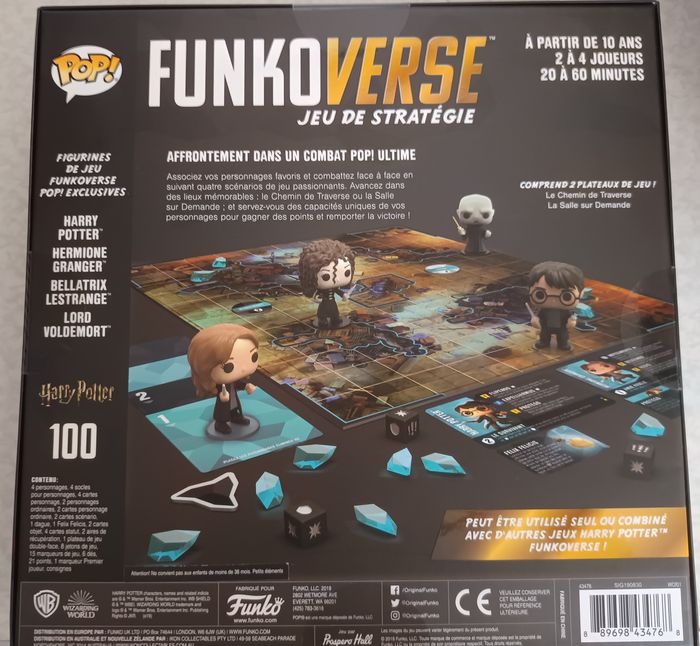 COFFRET FUNKOVERSE Jeu HARRY POTTER 4 FIGURINES ED FRANÇAISE *NEUF Scellé"