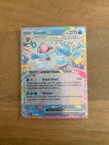 Carte Pokemon Givrali EX Teracristal Évolutions Prismatiques