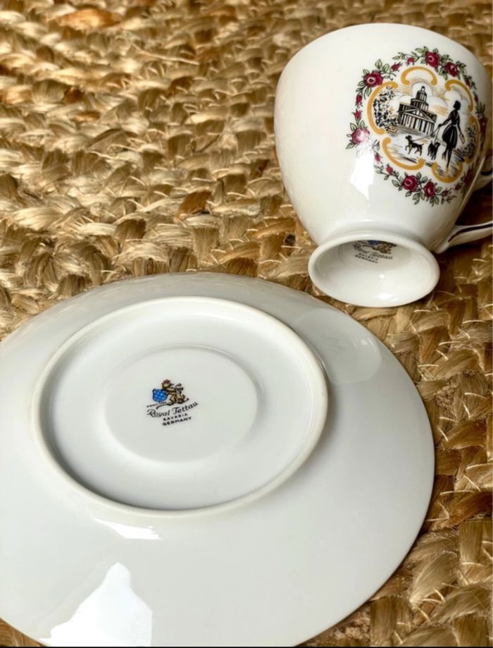 Tasses et sous tasses porcelaine Royal Tettau - photo numéro 6