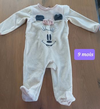 Pyjama velours 9 mois
