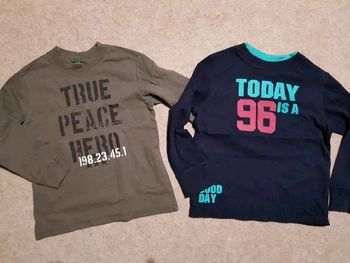 Lot de 2 tee shirts manches longues garçon 5ans