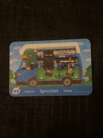 mini carte amiibo animal crossing sprocket