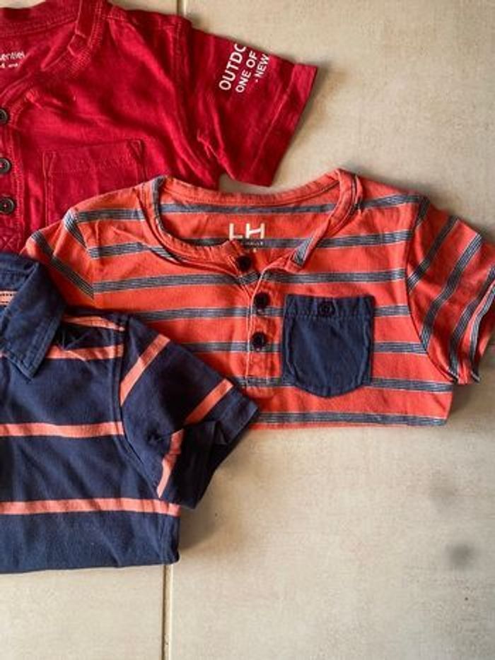 Lot de deux t-shirt et un polo pour garçons - photo numéro 3