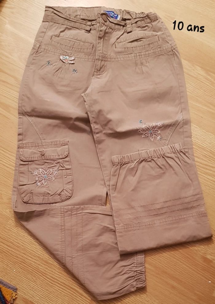 Pantalon La Compagnie des Petits marron clair