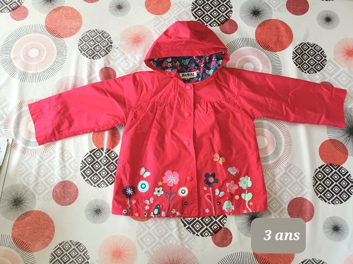 Veste imperméable coupe vent ☔️ taille 3 ans - photo numéro 2