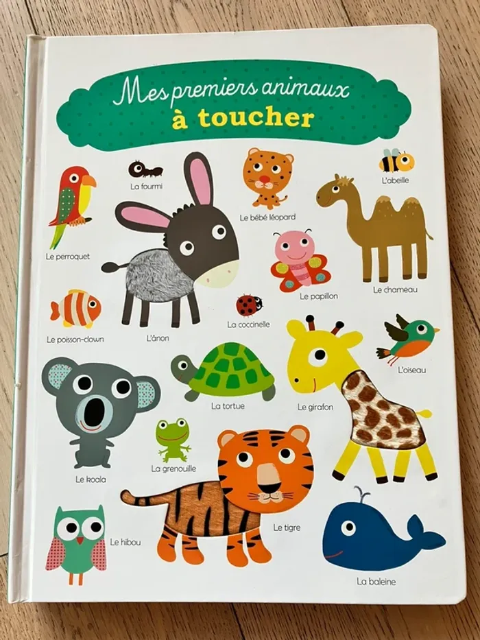 Livre Mes premiers animaux à toucher Neuf
