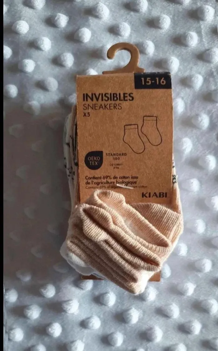 Lot de 5 paires de chaussettes 15 - 16